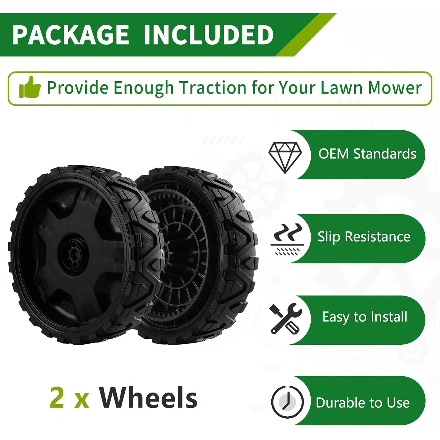 634-05040亚马逊畅销款割草机前驱动轮 8 英寸车轮