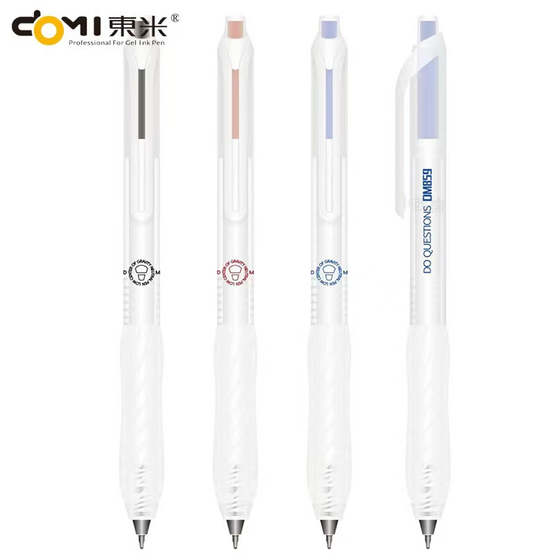 Dongmi DM-859 low center of gravity press gel pen ins high color value simple quick drying 0.5mm red black blue press pen Dongmi DM-859 low center of gravity press gel pen ins high color value simple quick drying 0.5mm red black blue press pen
