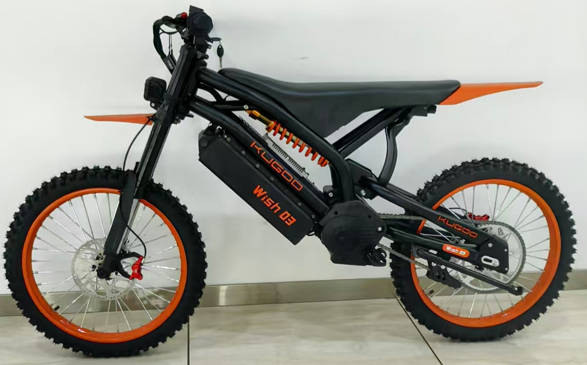 Kugoo Wish 03 95 0m /H Off-Road Electric Motorcycle 5000W 72V 70Km Long Range with the Ability to Be Registered