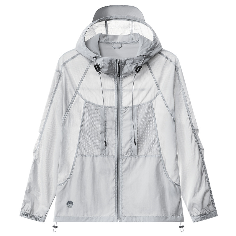 남성과 여성 모두 동일한 스타일의 밝은 회색