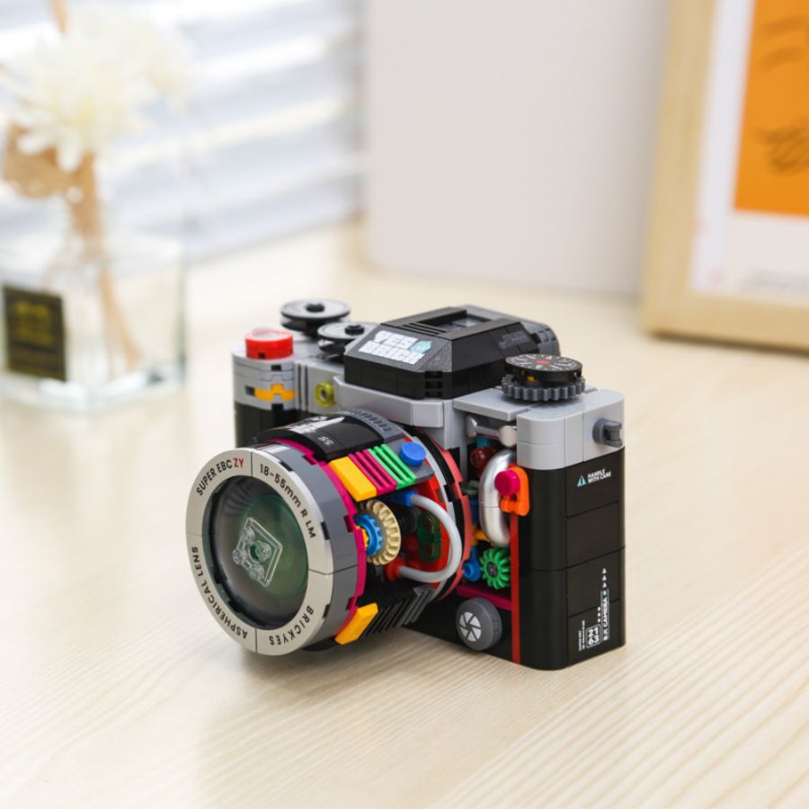 (Cross-border trading), mechanical retro camera, constructor, toy, minifigure