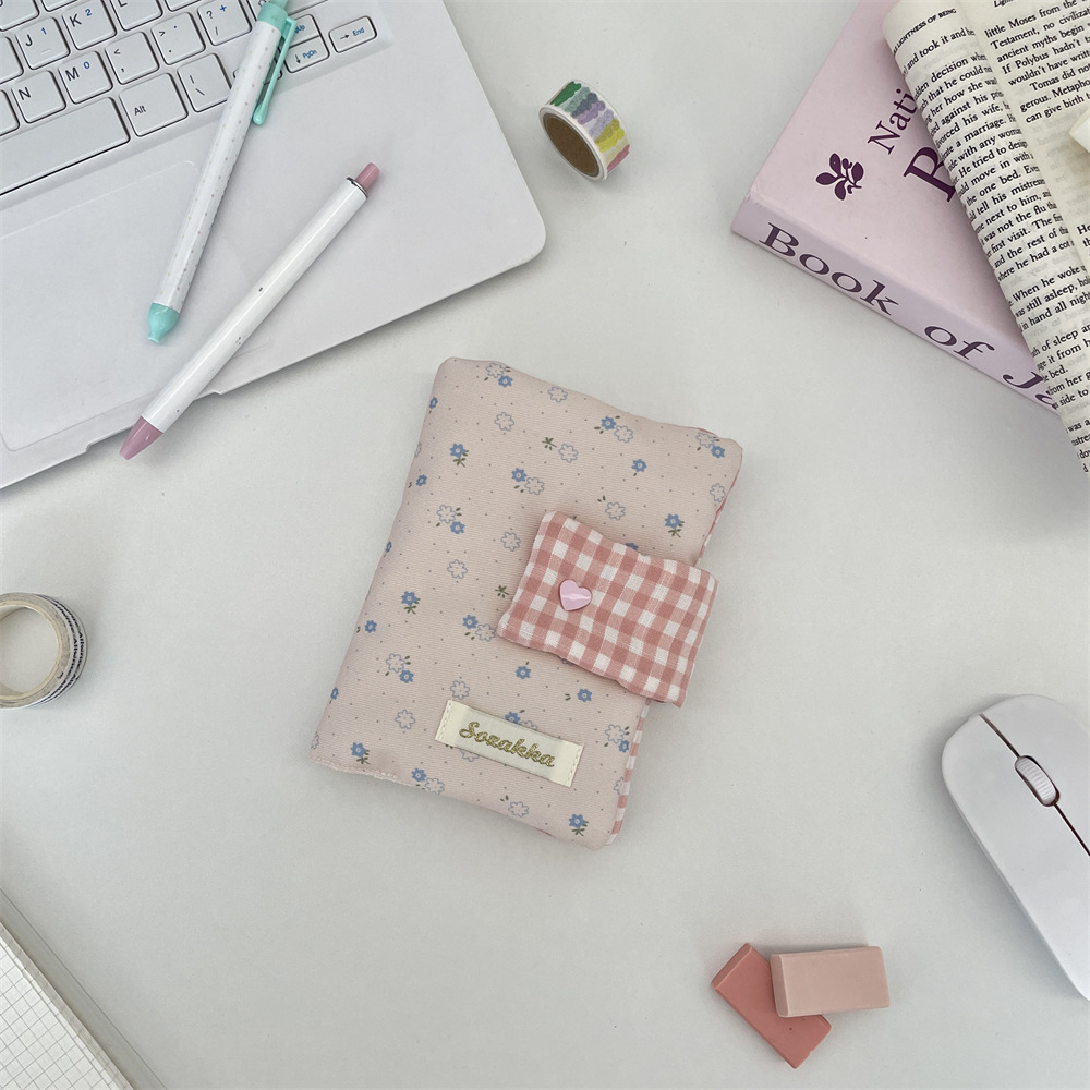 53171韓国版少女心ins書衣砕花書衣手帳日記書衣携帯ポケットブック収納