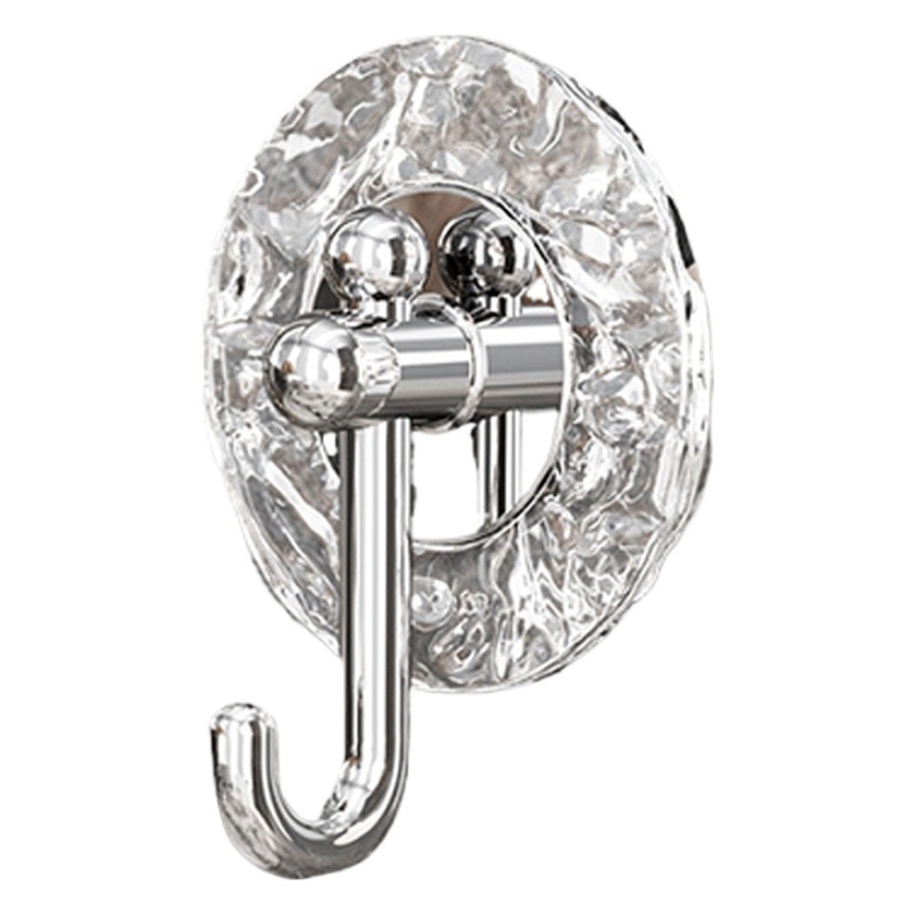 Luz gancho de lujo adhesivo fuerte carga Punch-libre cocina baño Baño pared puerta toalla sin costuras gancho pegajoso