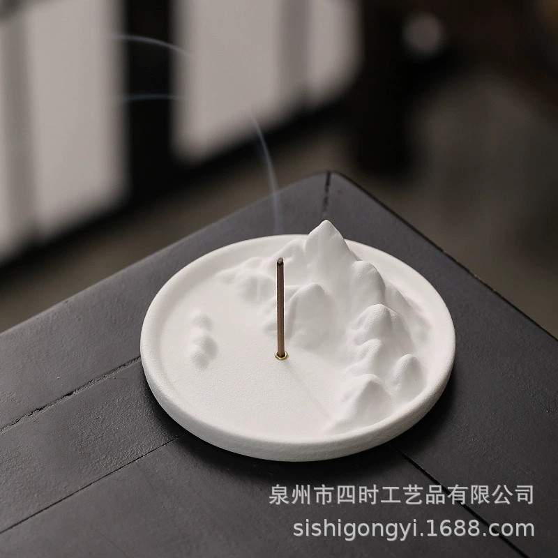 Qianli JiangshanGypsum Аромат Вставная база Медитативный аромат Простая линия Аромат Медитация Впечатляющий