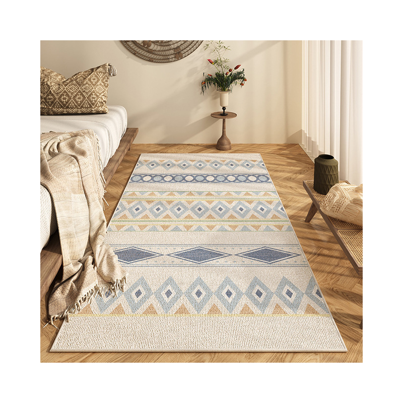 Vintage Nordisch Boho Marokkanischer Wohnzimmerteppich Ethno Stil_voghion.com