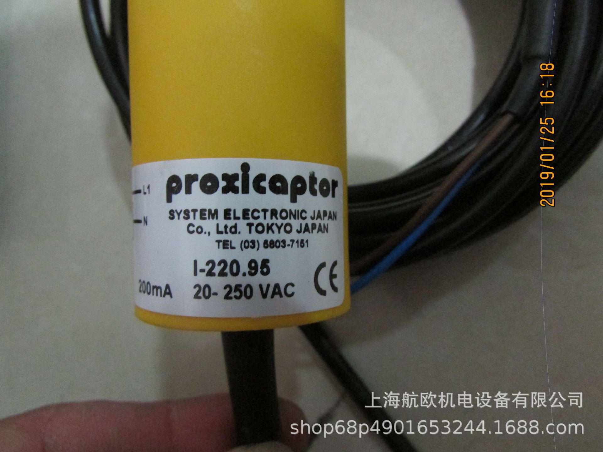 PROXICAPTOR传感器I-220.65HK3S5,I-220.65K 5M
