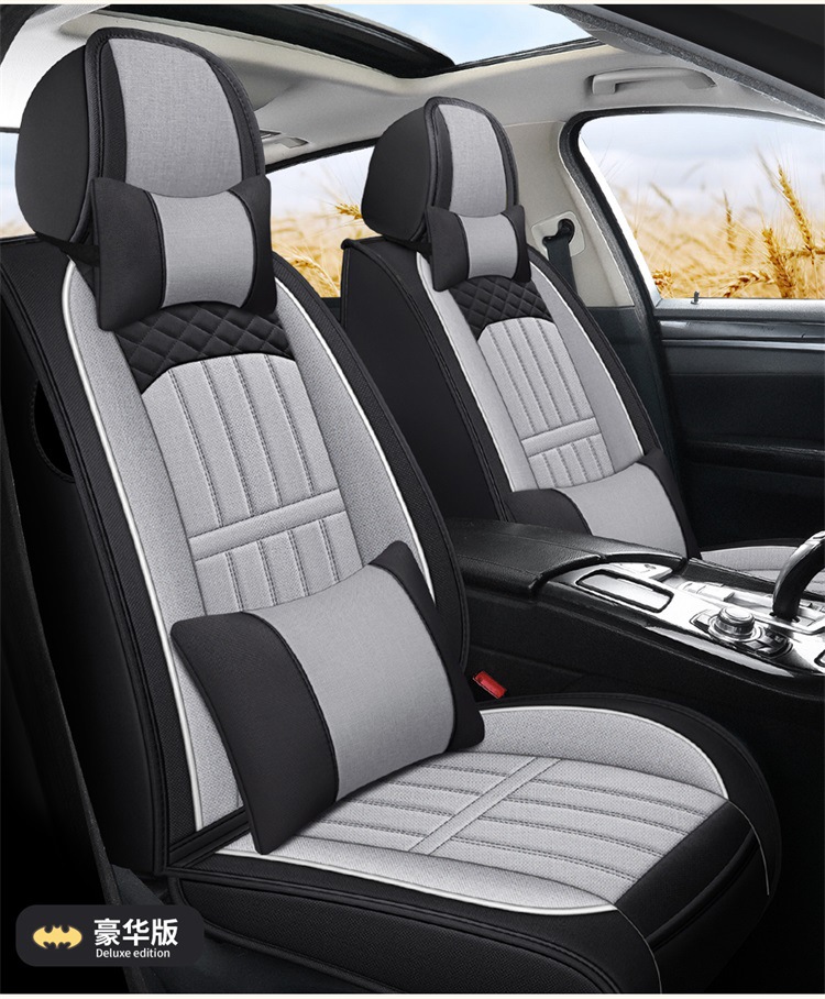 New All-Inclusive Linen Four-Season Cushion Car Seat Cushion Seat Cushion Cover Manufacturer Dropshipping Amazon