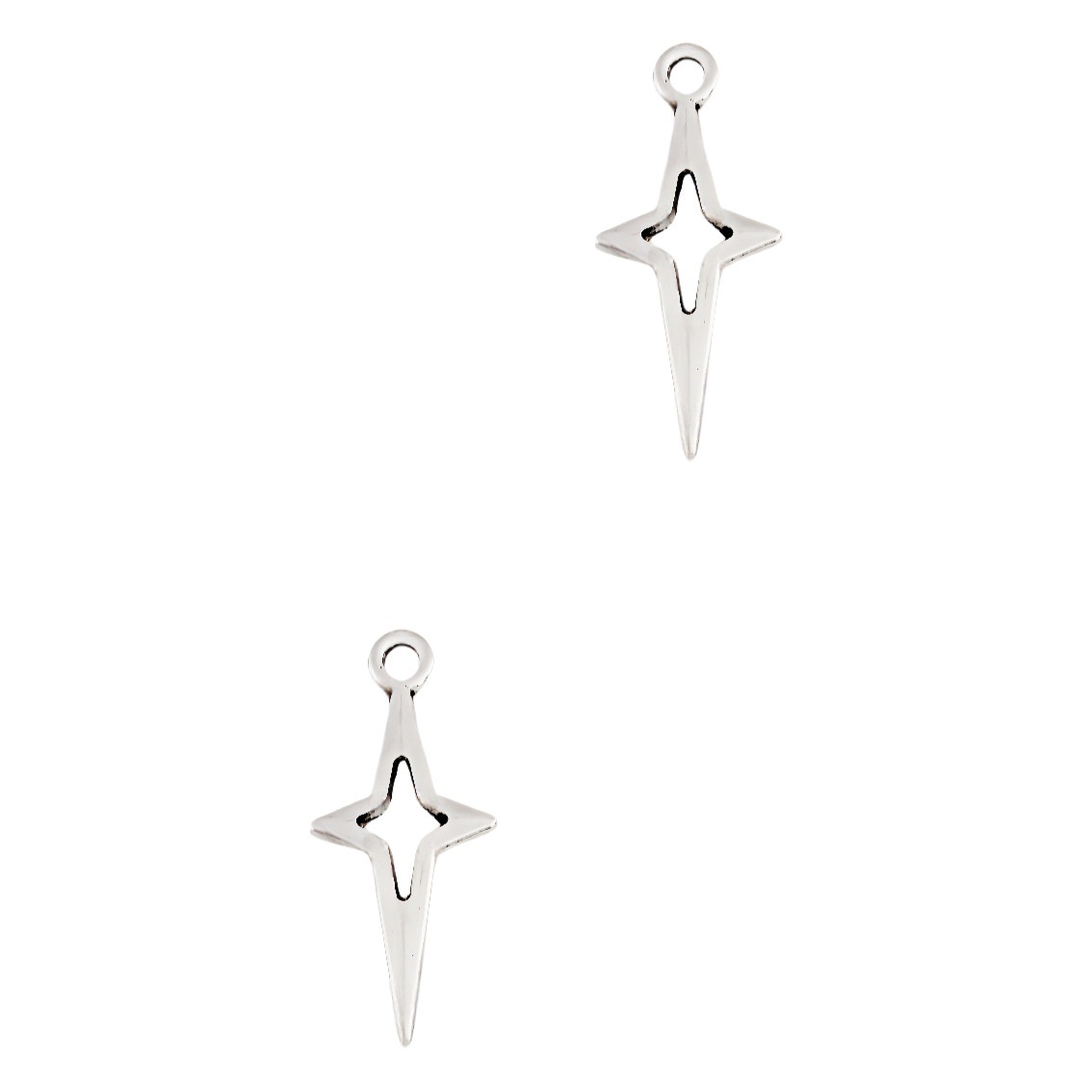AliExpress Cross-border Hot Sale Vintage Cross Star Star Alloy Jewelry Accessories DIY Earrings Necklace Pendant