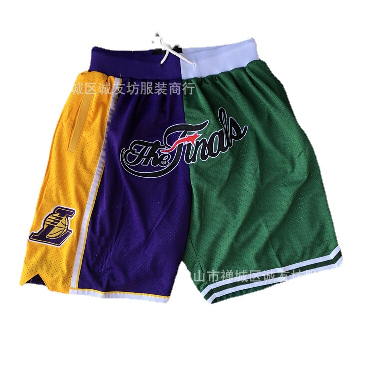 Basketball pants Lakers Lakers Celtics Yin and Yang version of basketball pants a generation Ebay