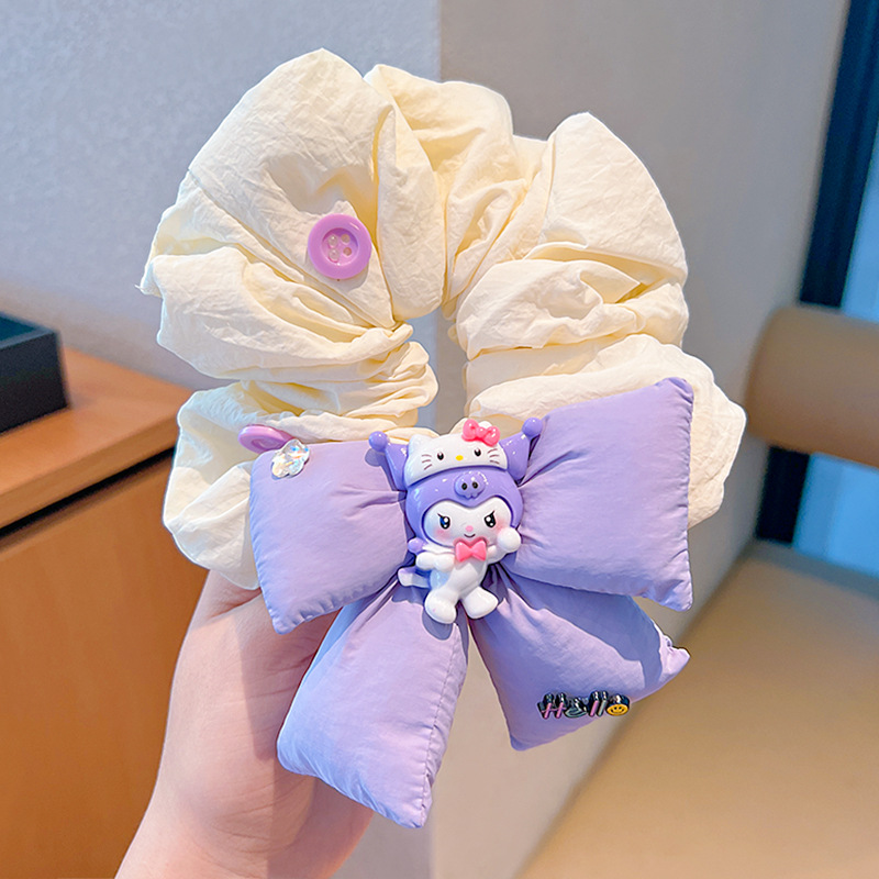 Mickey culo, lunares, flores, círculos para el cabello del intestino grueso, linda cabeza de bola, cabello de placa de dibujos animados, tocado de sentido avanzado, cuerda para la cabeza de felpa