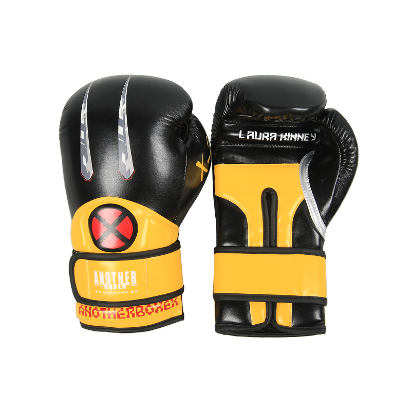 Nuevos guantes de boxeo Guantes de boxeo Sanda para adultos en casa Guantes de boxeo de boxeo de lucha de Muay Thai Entrenamiento de sacos de arena Guantes de boxeo para hombres y mujeres transfronterizos