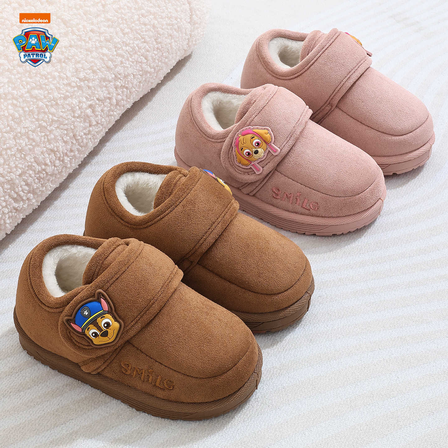 Paw Patrol Children's Cotton Shoes New Girls Winter Anti-Slip Plus Velvet Boys Toddler Baby Warm Cotton Boots