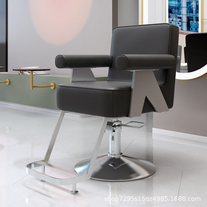 Fábrica directa silla de peluquería silla de salón de peluquería silla de corte de peluquería puede caer la moda red silla de aceite
