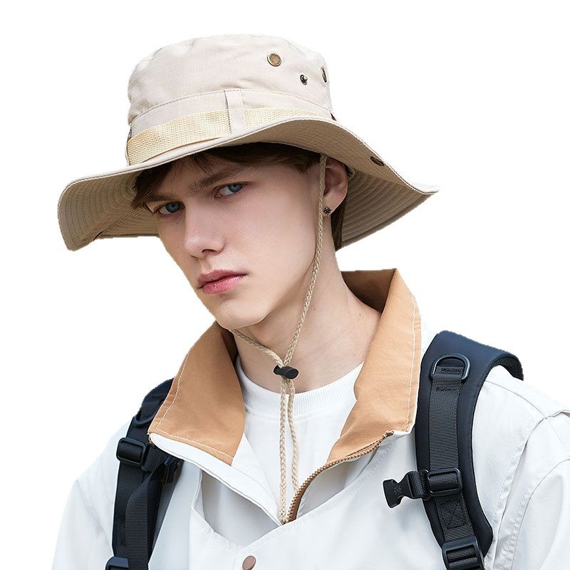 Cappello di paglia vintage a tesa larga per spiaggia e trekking_voghion.com
