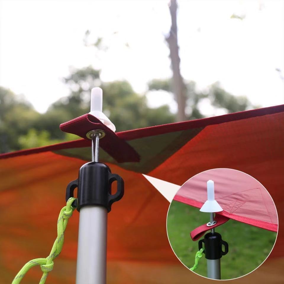 High-end three-section telescopic aluminum pole aluminum tube outdoor tent camp Post tent Hall bracket adjustable canopy support pole