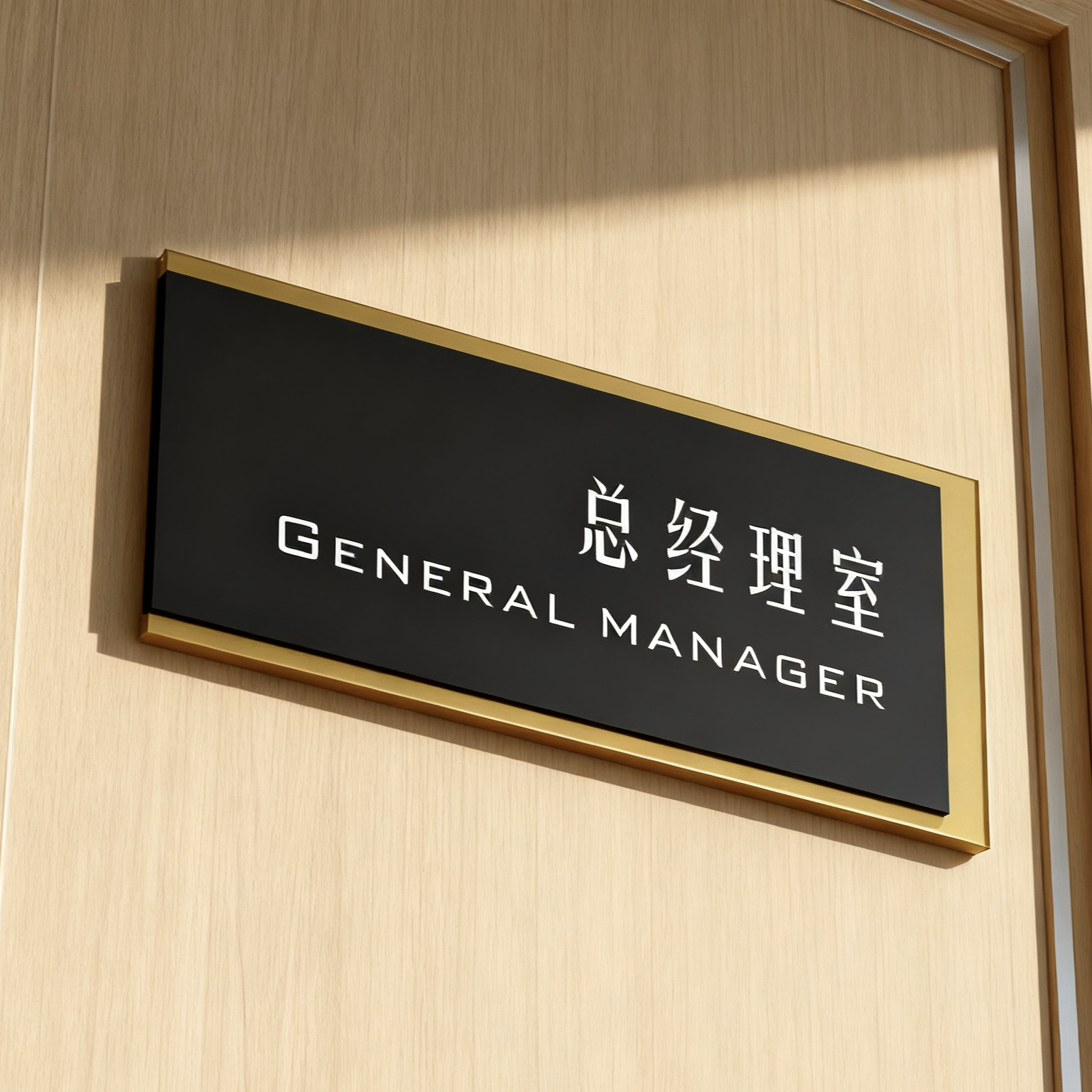 厂家直供 双层亚克力科室牌 自带背胶安装方便 办公室门牌号