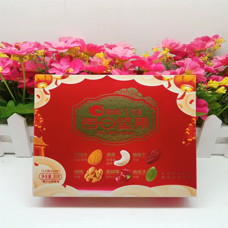 Qia Qia Liuxi Daily Nuts 15g/30g Красная коробка Моя семья счастлива счастлива арахис 2 упаковки/3 упаковки