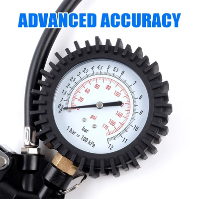 car tire inflator with pressure – Air pressure gauge/tire pressure gauge