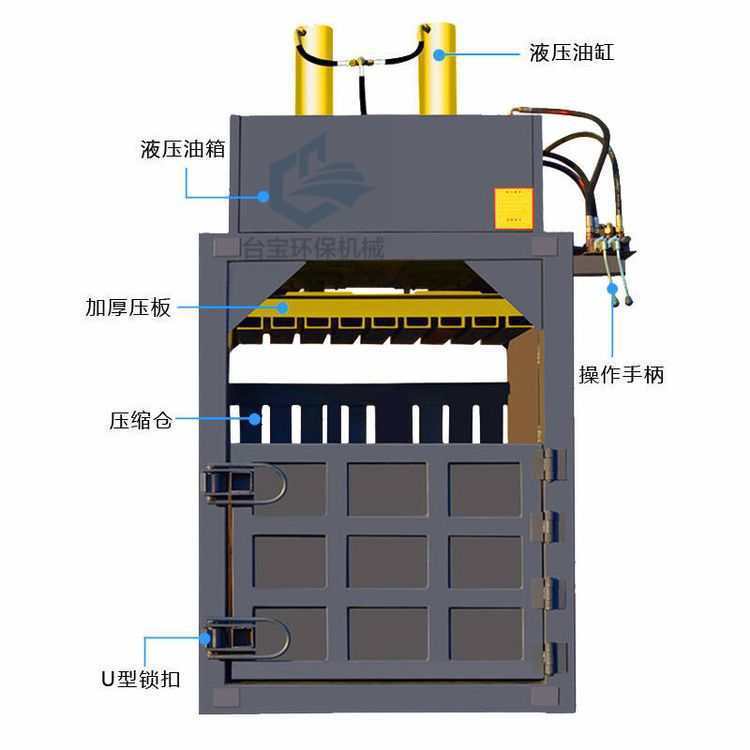 废纸液压打包机编织袋塑料薄膜压缩机小型立式液压打包机|undefined