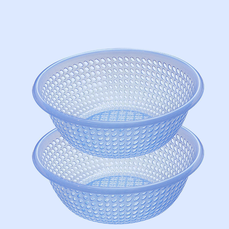 プラスチックふるい排水バスケット大型家庭用野菜洗いバスケット野菜洗いボウル果物洗いふるいキッチン厚みのある果物バスケット|undefined