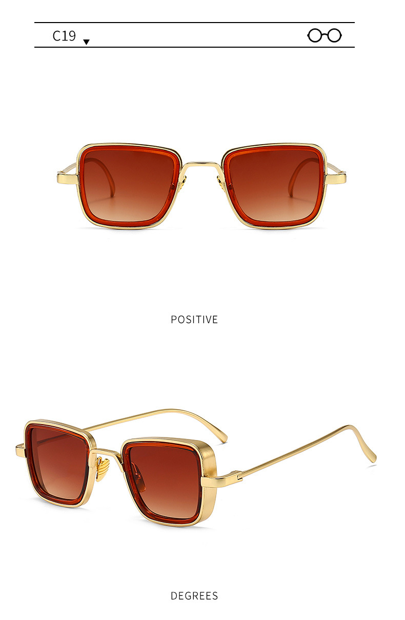 60g Weight Full Frame Glasses Structure Sunglasses Classification Ac, UV400 Protection Lens Material Square Glasses Style Travel Occasion Solid Color Pattern Men'S Gender Classic Style Style Classic Style Solid Color Ac UV400 Protection Square Full Frame Men's Sunglasses 23