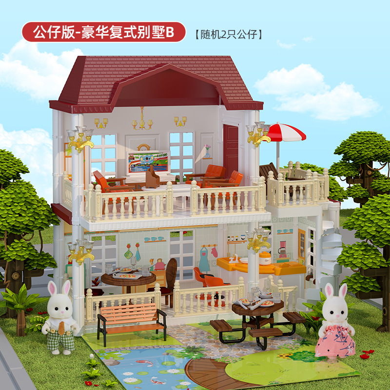 Kaola diario Casa de juego para niños juguete niña princesa Castillo Villa Casa Regalo de Cumpleaños niña casa de muñecas