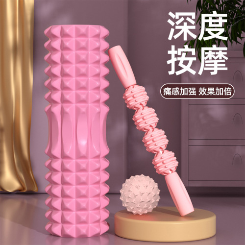 Foam roller mace 45CM foam roller massager yoga auxiliary leg muscle massage stick yoga column