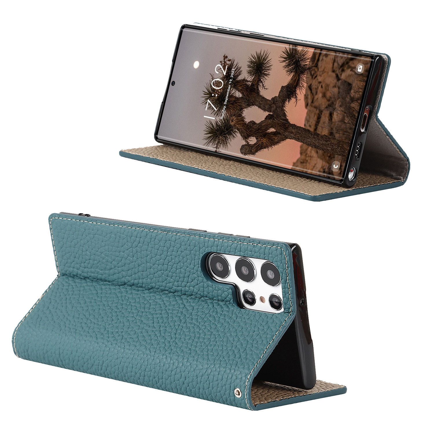 Genuine Leather Protective Case For Samsung Galaxy S24 And S25 Ultra_voghion.com