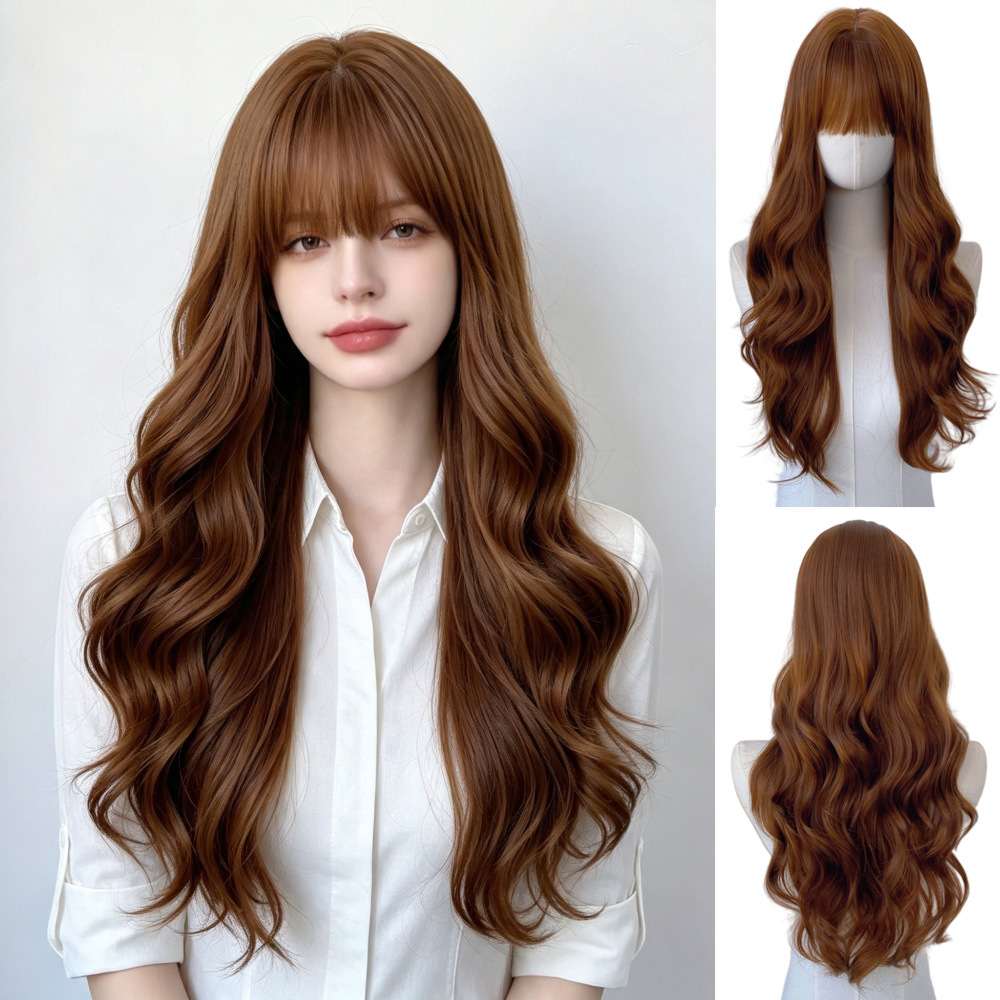 Female Rose Mesh Matte Silk Universal Cosplay Party Long Hair Wigcos…