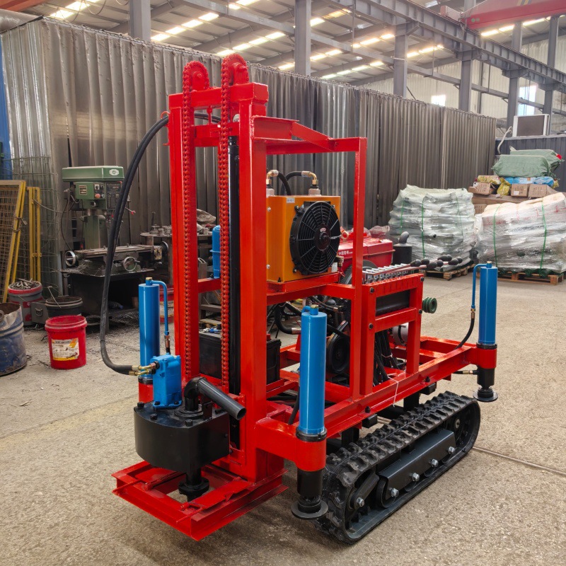 履带液压150米钻井机 非洲探水钻井设备 行走式柴油伸缩式打井机