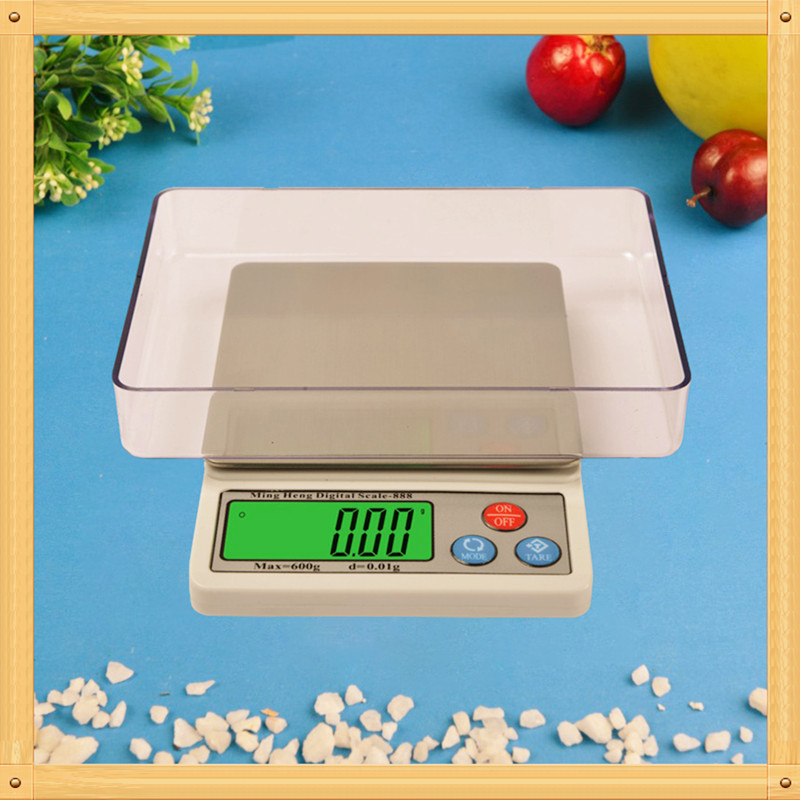 家用高精度0.01g便携稳定实用不锈钢克重秤厨房秤烘焙电子秤