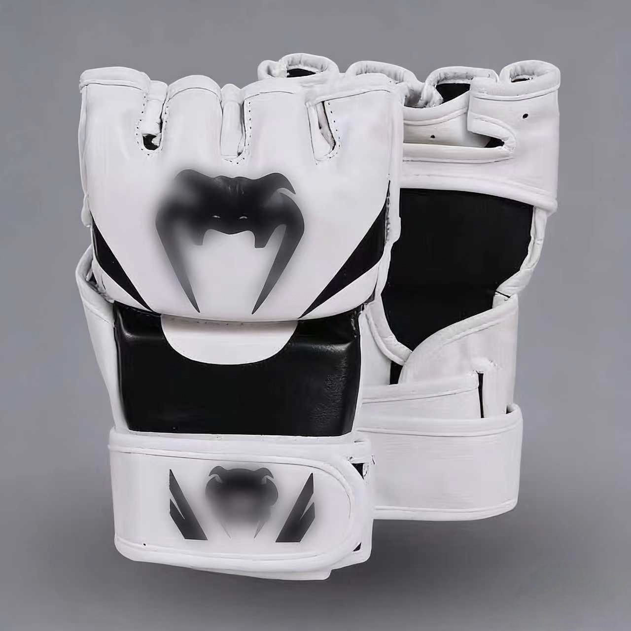 Half-Finger Boxing Gloves for Men and Women, Adult and Children's Professional Competition Sparring Fighting Gloves, Half-Finger Gloves
