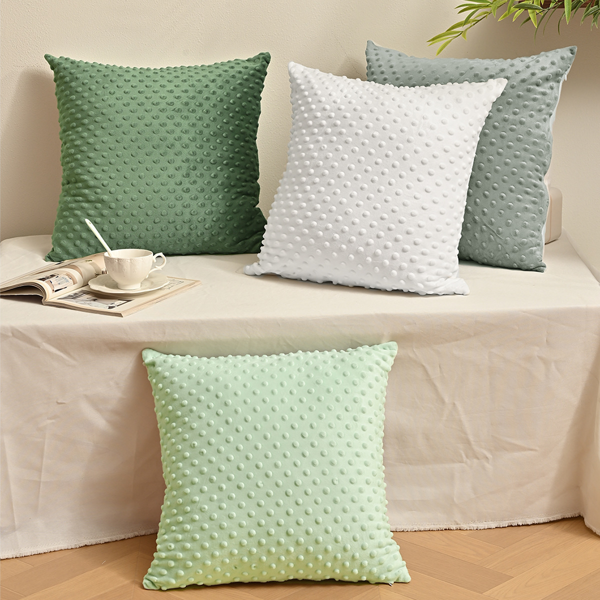 Amazon de color sólido pillowcase Jacquard pillowcase universal pillowcase pillowcase TEMU spot