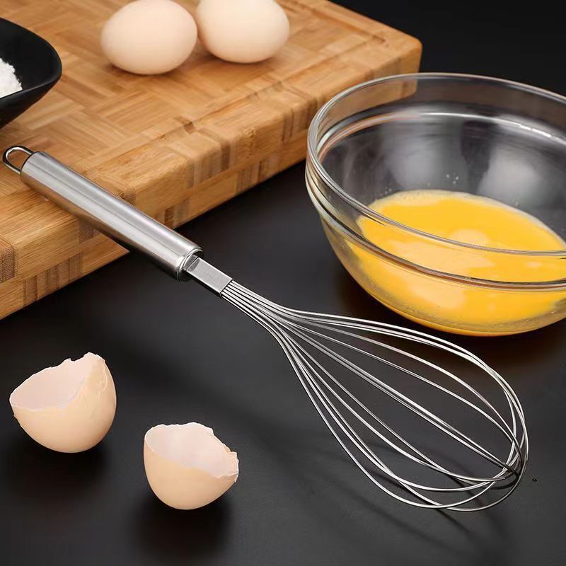 Stainless steel manual egg beater cream dispenser baking household kitchen egg beater egg white separation