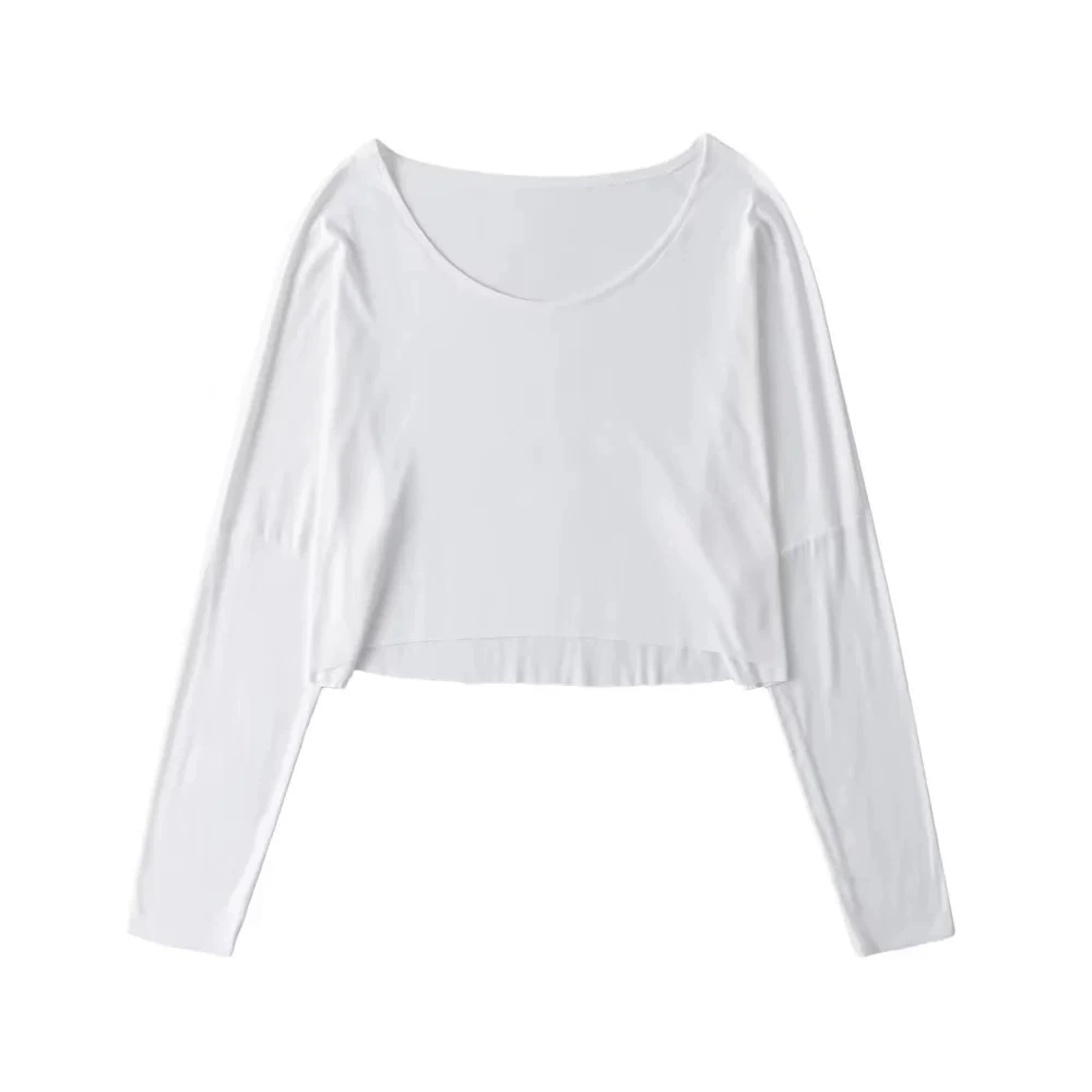 Короткие базовые длинные рукава, европейский стиль, slim fit, свободный крой, квадратный вырез, облегающий