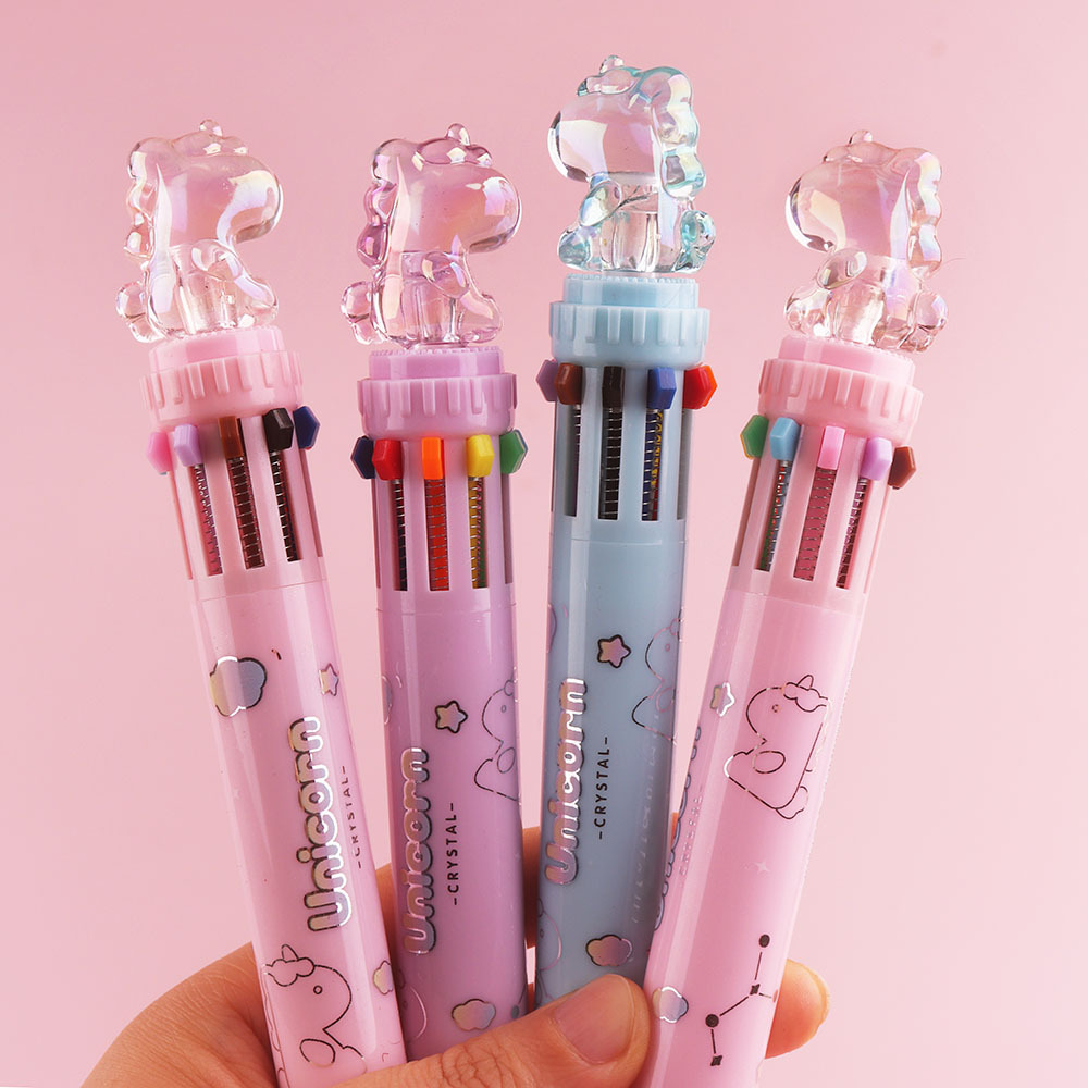 12 bolígrafo creativo 12 colores multifunción bolígrafo de color estudiantes bolígrafo multicolor bolígrafo atómico NaYou