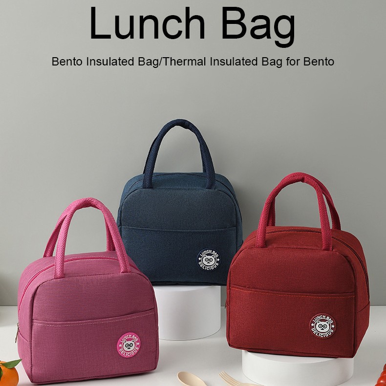 饭盒袋便当包保温冰包保温包手提便当包包装袋标签测试