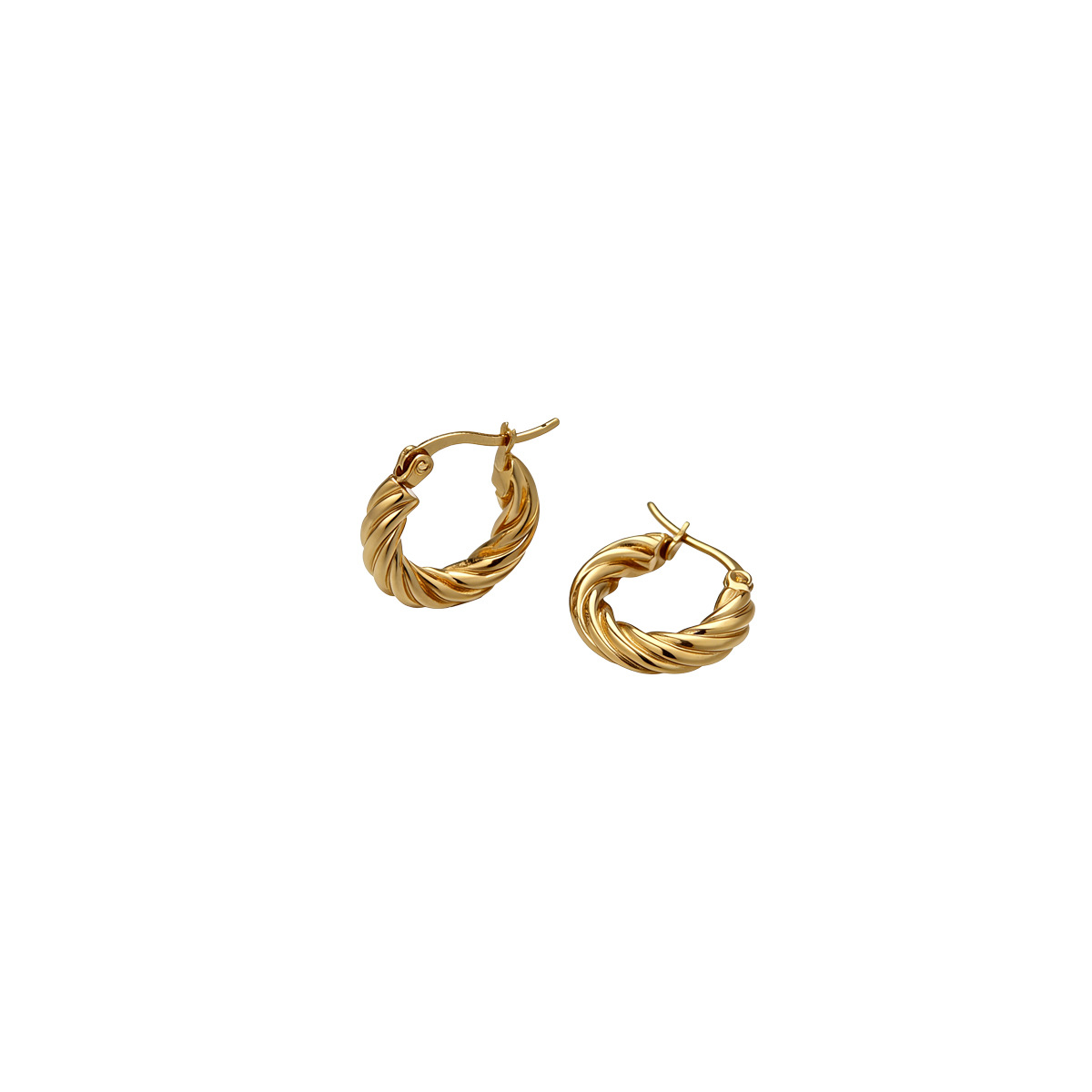 TENA Europa y los Estados Unidos venta caliente de anillo de acero inoxidable de acero de titanio de moda de diseño lineal pernos de orejas joyas transfronterizas