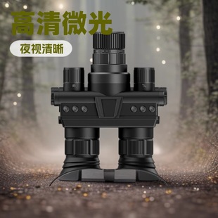 Cross-Border Private Model Head-Mounted Night Vision Device Outdoor Binoculars High-Definition Infrared Night Vision Goggles Digital Helmet Telescope