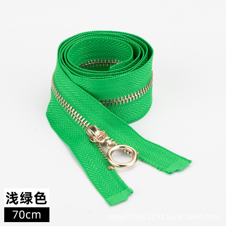 現物3号開尾金属ファスナーセルフロック開口服装補助材料黒色白色児童服ジャケットファスナー|undefined