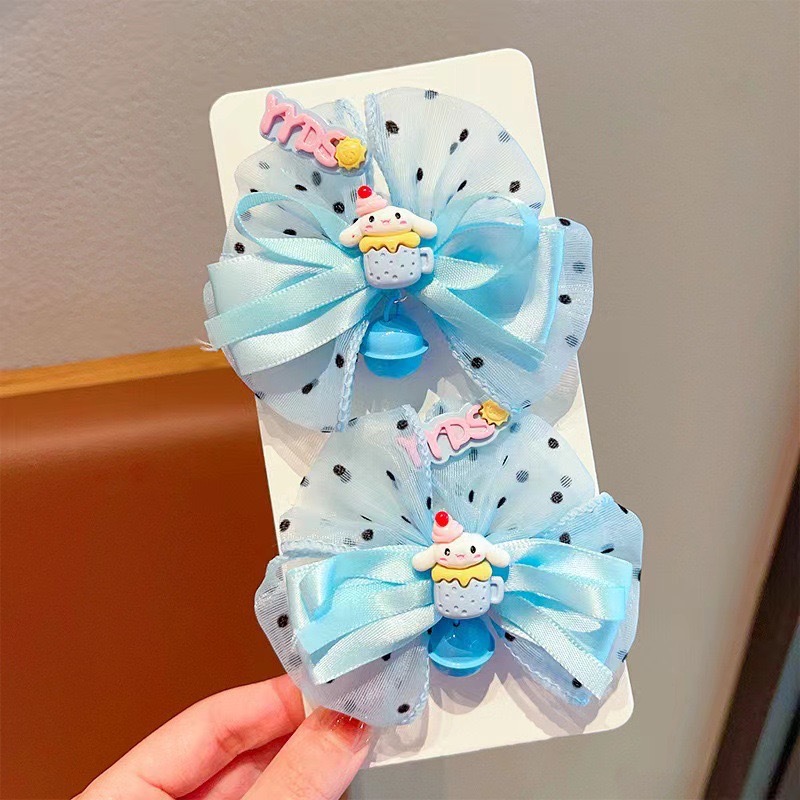 Niños Yue Gui perros Kolomei correa clip para el cabello niñas dibujos animados arco clip para el cabello niñas bordilla bola clip para la cabeza