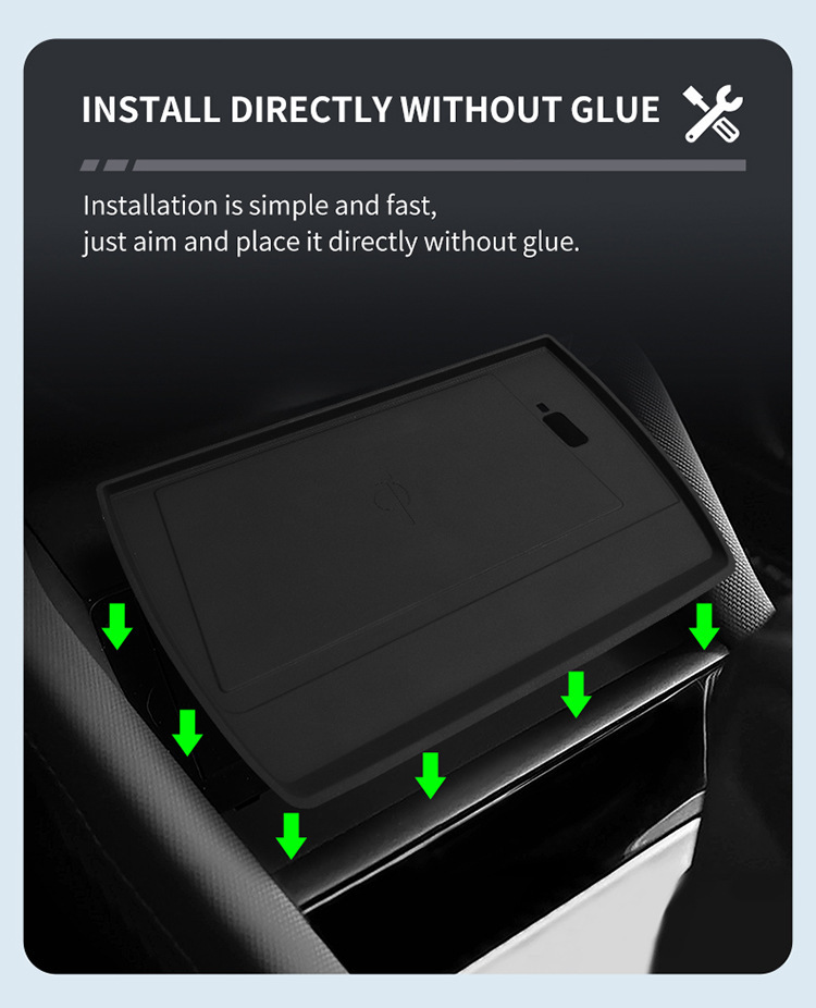 Suitable for 25-26 Models of Forester, Wireless Charging Silicone Anti-Slip Mat for the Center Console, Protective Car Accessories, Modification Parts