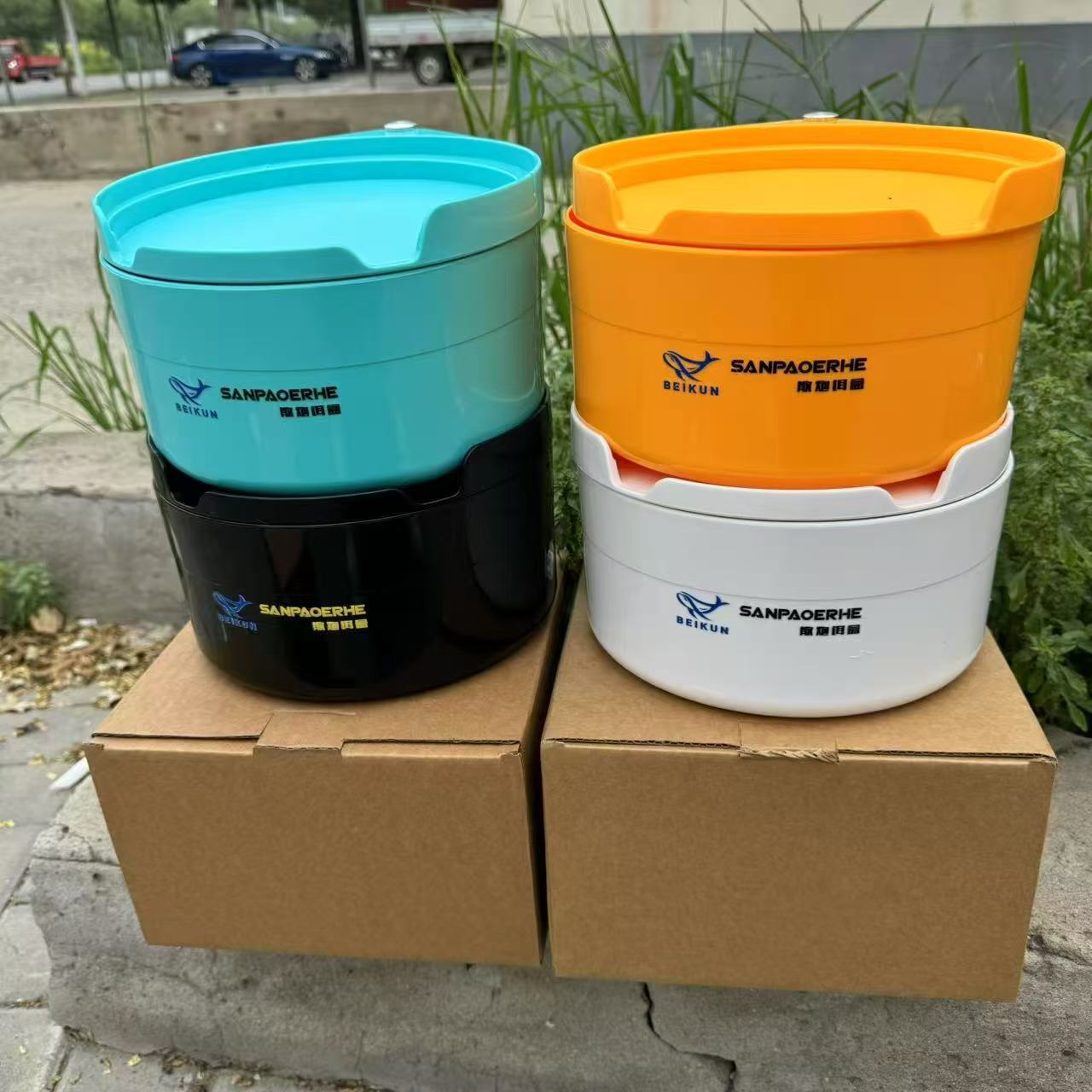 线磁拉饵盘强磁拉丝盘竞技散炮盆鱼饵饵料盒钓鱼钓椅地插通用加深
