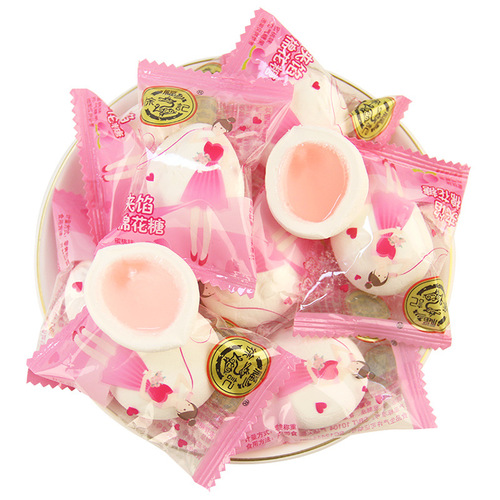 XuFuJi Filled Cotton Candy 500g Bulk Mixed Flavor Wedding Celebration Candy Snacks Wholesale