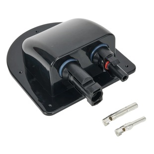 Photovoltaic connector waterproof box double hole ABS photovoltaic RV junction box RV roof waterproof junction box