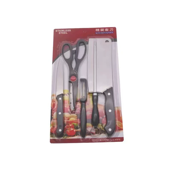 Five-piece kitchen knife set-suction card