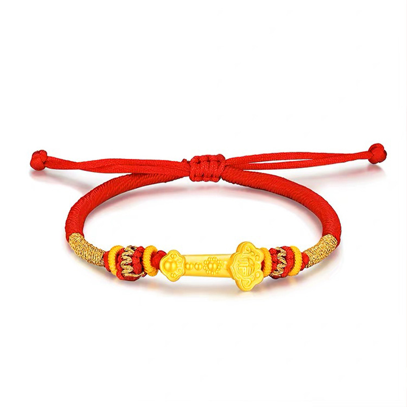 순금 루이 + 붉은 손으로 짠 밧줄