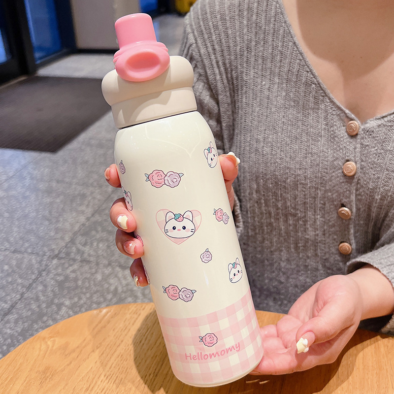 新品保温杯316不锈钢学生保温水杯轻奢高级感休闲运动水杯带提绳|undefined