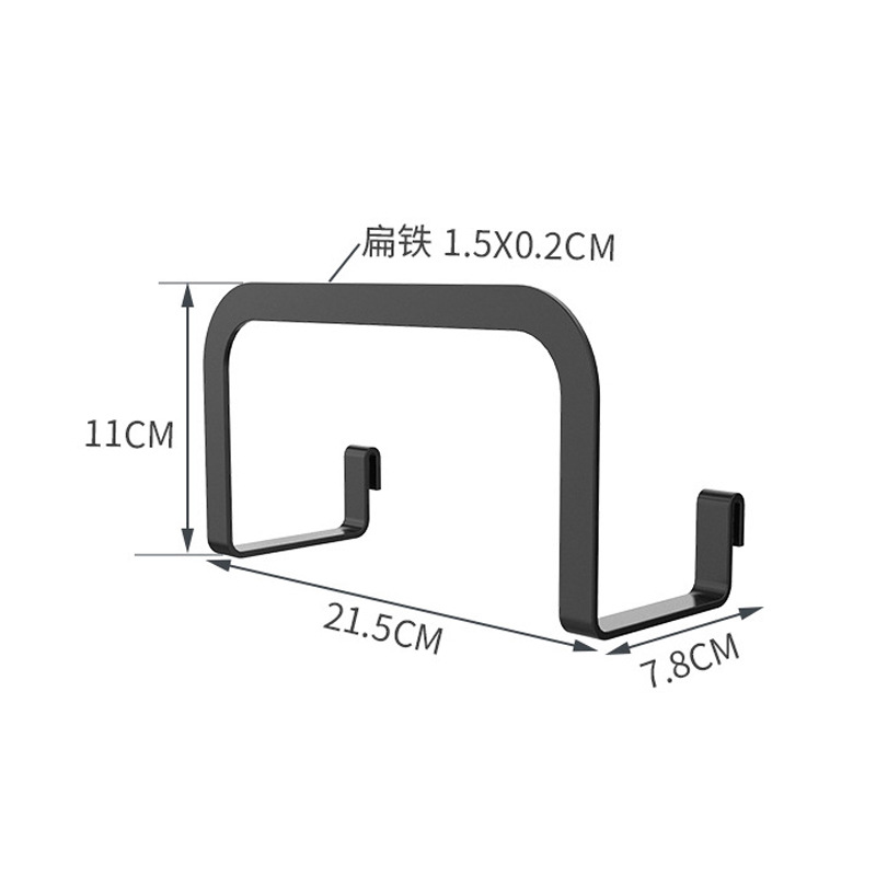 Ou runzhe estante de almacenamiento de cocina sin perforar plegable instalación libre estante de almacenamiento de platos mesa colgante de pared estante de condimento de doble uso