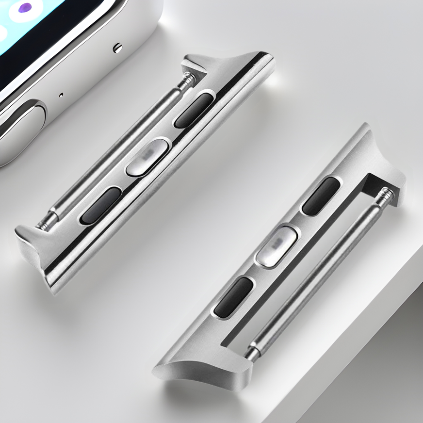 Stainless steel Apple Watch band adapter with spring bar connector for Apple Watch bands - factory direct sales